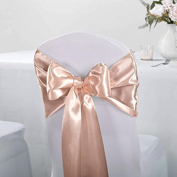 Rose Gold Satin Table Runners 12x108 Inches, 15 Pack | Silk and Smooth Fabric - Image 3