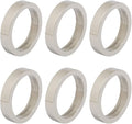 DII Decorative Assorted Silver Napkin Ring Set, One Size by DII