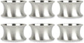 DII Decorative Assorted Silver Napkin Ring Set, One Size, Beaded Silver by DII