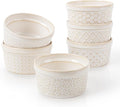 Dowan Ramekins 8 oz Oven Safe for Creme Brulee, Ceramic Small Baking Cups by DOWAN
