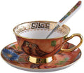 YBK Tech Euro Style Cup& Saucer Set Art Bone China Ceramic Tea Coffee Cup by Eplze