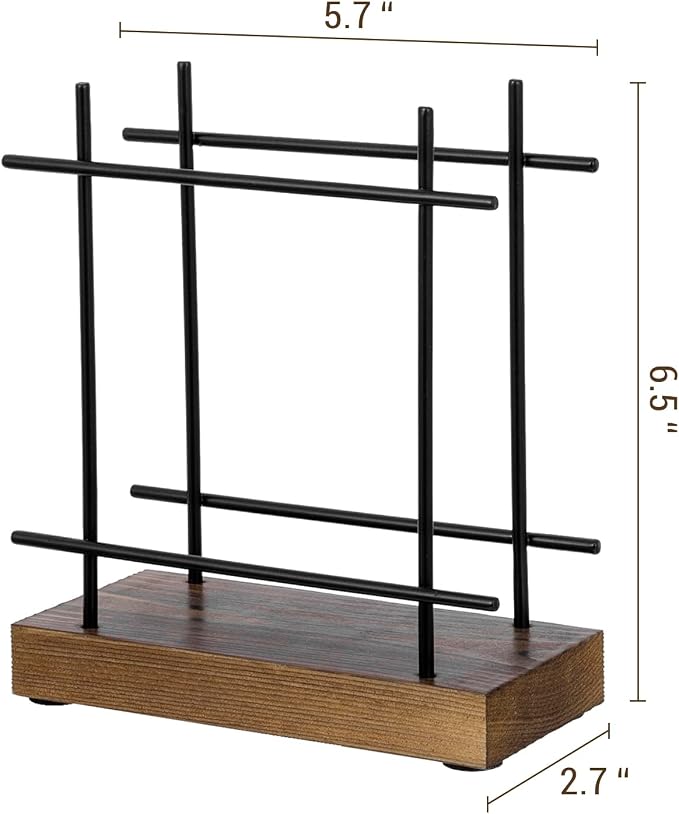MyGift Matte Black Napkin Holders - Image 5