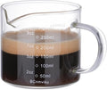 BCnmviku Espresso Cup Measuring Cup Triple Pitcher Milk Cup 250ML/8.5OZ by BCnmviku