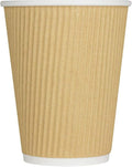 Karat 12 oz Ripple Insulated Coffee Cup Disposable Paper Hot Cup, Sturdy & Leak by Karat