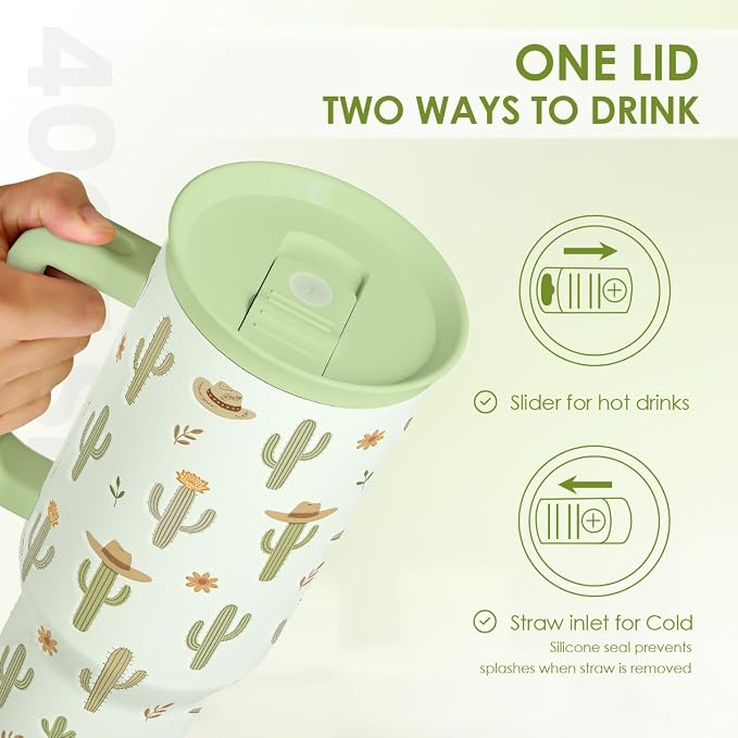 SANDJEST Cactus 40oz Tumbler - Image 4