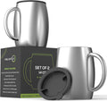 CHILLOUT LIFE Stainless Steel Insulated Coffee Mugs Set of 2 – Double Wall by CHILLOUTLIFE