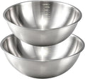 Gronivex Stainless Steel Mixing Bowls Set, 2-Piece | Food-Grade Metal, by GRONIVEXHOMEGOODS