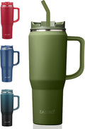 EALGRO 40 oz Tumbler with Handle, Insulated Tumblers with Lid and Straw | by EALGRO