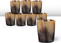 Handicrafts Home Viking Horn Shot Glasses Set of 8, Handmade Natural Ox Horn by HandicraftsHome