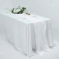 Efavormart 10FT White Cheesecloth Table Runner, Gauze Fabric Boho Wedding Arbor by efavormart