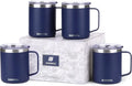 SUNWILL Travel Coffee Mugs Set of 4, Insulated Tumbler by SUNWILL