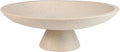 Large Modern Decorative Bowl for Home Decor Fruit Organic Catch All Key Kitchen Entryway Shelf Coffee Table With Pedestal,Artificial Stone Beige