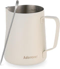 Milk Frothing Pitcher, 600ml/20oz Steaming Pitchers Stainless Steel Milk Coffee by Adorever