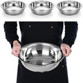 4 Pcs Stainless Steel Mixing Bowl Nesting Metal Prep Salad Bowl Extra Large by Unknown