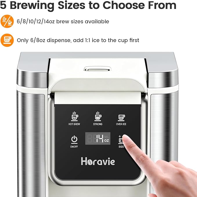 Single Serve Coffee Maker for K-Cup Pod & Ground, Hot & Iced Coffee Maker | - Image 5