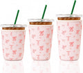 Cobetech Iced Coffee Sleeve Reusable, 3 Pack Neoprene Coffee Cup Sleeves by Unknown