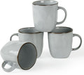 famiware Coffee Mugs Set of 4, Ocean Square 13oz Coffee Cup Set by Famiware