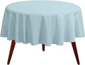 Gee Di Moda Round Tablecloth - 108 Inch Baby Blue Round Table Cloth for 48 to 72 Inch Round Tables - Heavy Duty Washable Fabric - for Buffet Table, Holiday Party, Dinner, Wedding & Baby Shower