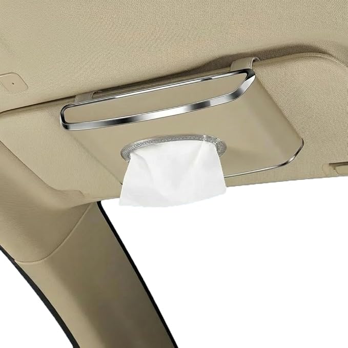 Faux Leather Car Tissue Box for Car Interior, Armrest & Back Seat Napkin by Oktree