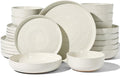 Stoneware Dinnerware Sets with Pasta Bowls, Service by FamiwarePremium