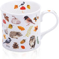 Autumn Animals Coffee Mug, 12 oz New Bone China Mug by MFoffice