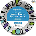 Amazon Basics Ultra Paper Bowls, 20 Oz, Disposable, 50 Count, White (1 pack of 50)