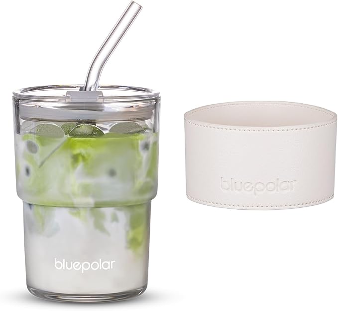 BLUEPOLAR 13oz/400ml Glass Water Tumbler by BLUEPOLAR
