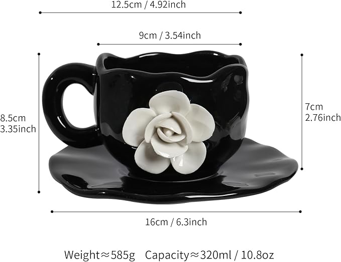 Cute Ceramic Coffee Cups, Unique Fancy Tea Cups - Image 2
