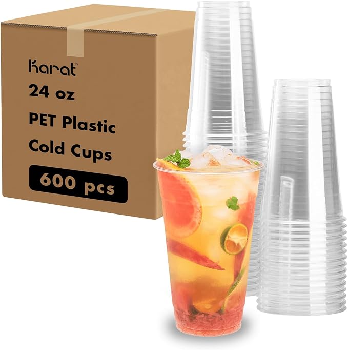 Karat 24oz Plastic Cups, and More by Karat