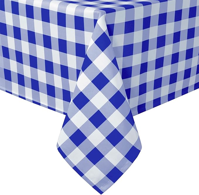 Checkered Tablecloth Square, 70 x 70 Inch by Hiasan