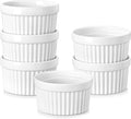 MALACASA Ramekins 4 oz Oven Safe, Porcelain Creme Brulee Ramekins Pudding by MALACASA