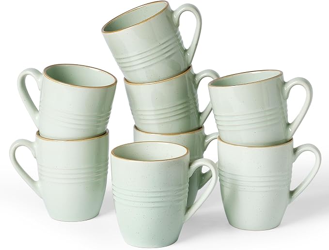 famiware Jupiter Coffee Mugs Set of 8, 13 oz Coffee Mug, Microwave and by Famiware