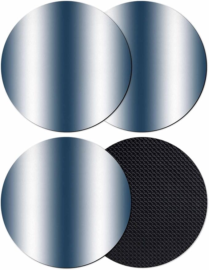 Ombre Dark Blue Coasters Set of 4, Modern Minimalist Geometric Gradient Color by PIEPLE