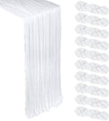 10 Pack 17 x 108 Inch White Table Runner Cheesecloth | Gauze Cheese Cloth by Heneger