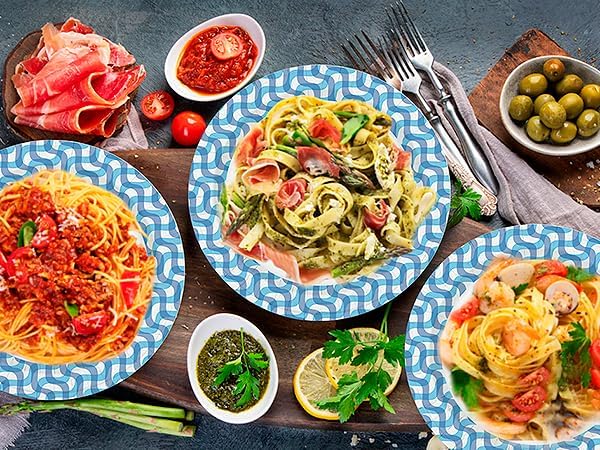Ginkgo 100 Count Disposable Paper Plates 10 inch | Thickened Heavy Duty Large - Image 5