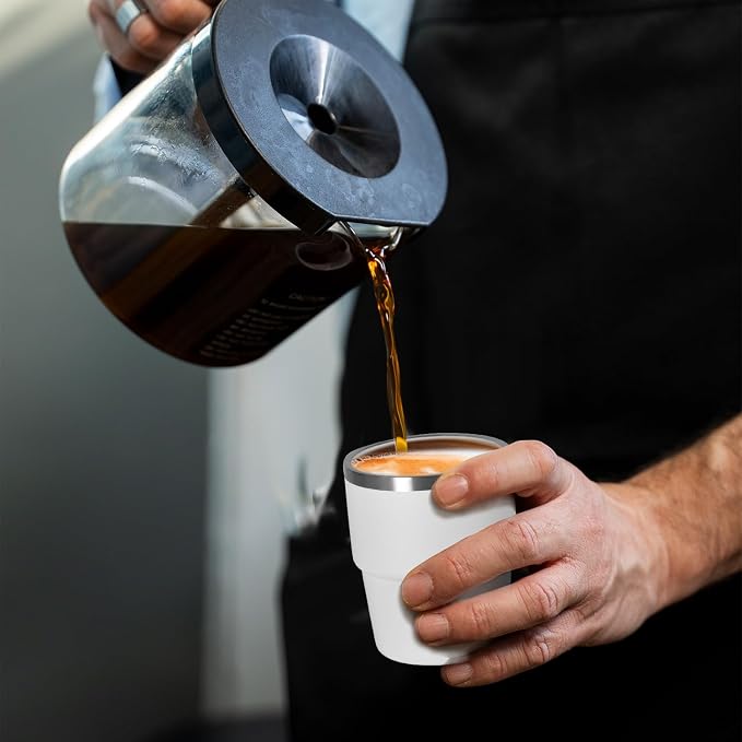 CHLJAR Espresso Cups, 4oz Insulated Espresso Cup Set of 2, Espresso Shot Cups - Image 6