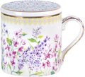 KAMMAK Bone China Coffee Mugs, 15oz Floral Tea Cups by KAMMAK
