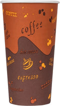 Karat 20 oz Paper Hot Coffee Cups Disposable, Leak-Resistant Double Poly-Lined by Karat