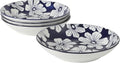 Gibson Home Heritage Sky 4-Piece Pasta Bowl Set, 8 Inch Round Stoneware Bowls by GibsonHomewares