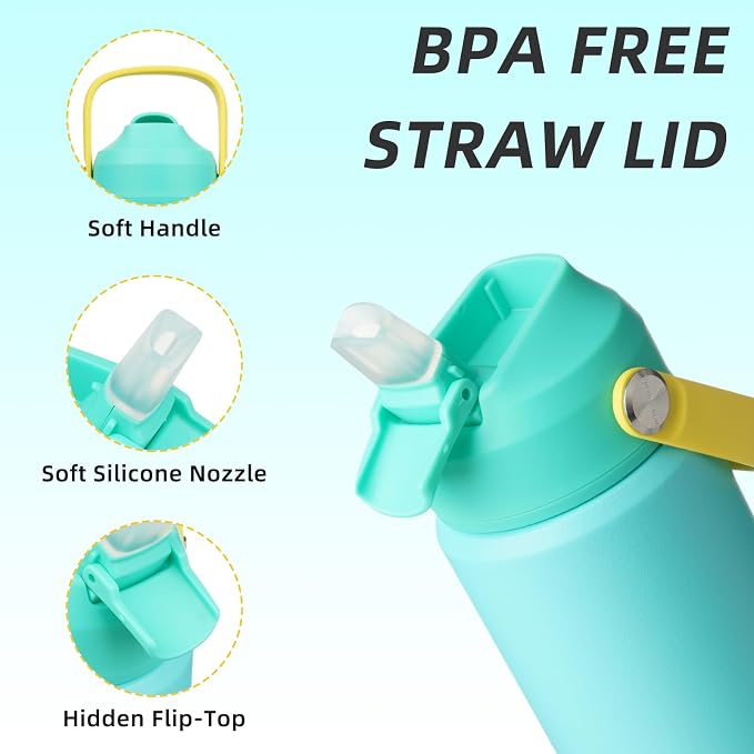 BJPKPK 18oz Insulated Water Bottle, Stainless Steel Bottle - Image 2