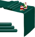 4-Pack Dark Green Satin Table Runner 12 x 108 Inch Long Fuchsia Bright and by Pufogu