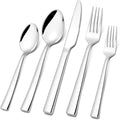 Silverware Set for 8, CXJY 40-Piece Stainless Steel Flatware Cutlery Set by CXJY