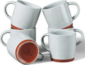 E-far Ceramic Coffee Mug Set of 6, 12oz Stoneware Coffee Cup by E-far