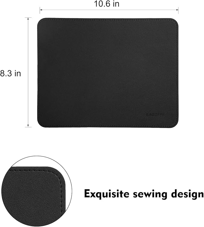 Double-Sided PU Leather & Cork Mouse Pad - Image 3