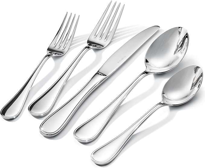 18/10 Stainless Steel Silverware Set by KINGSTONE