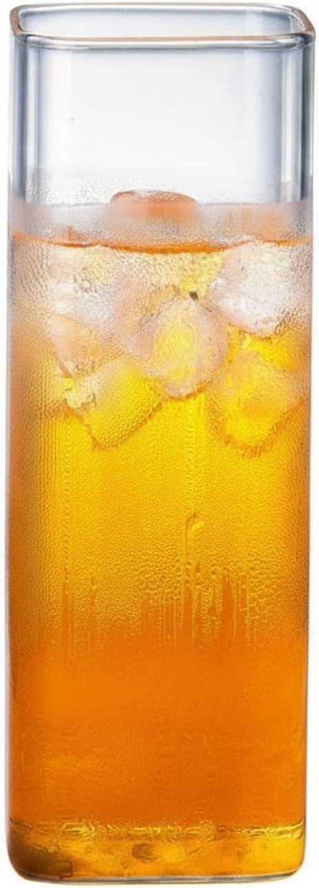 Drinking Cup Square Borosilicate Glass Tumbler Handleless Design by Unknown