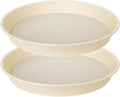 2 Pack of 16 17 inch Plant Saucer, 2.3" Depth, Plant Trays by Bleuhome
