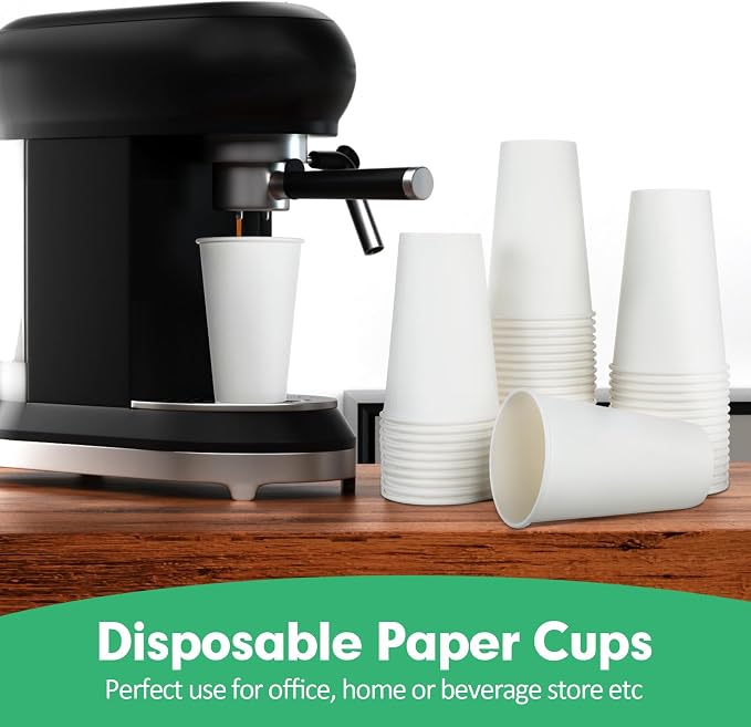 RAZCC 16 oz Paper Cups, 300 Pack 16oz Disposable Paper Coffee Cups, Coffee Cups - Image 5