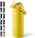Fijinhom 18oz Insulated Stainless Steel Water Bottle, Wide Mouth Double Wall by Fijinhom