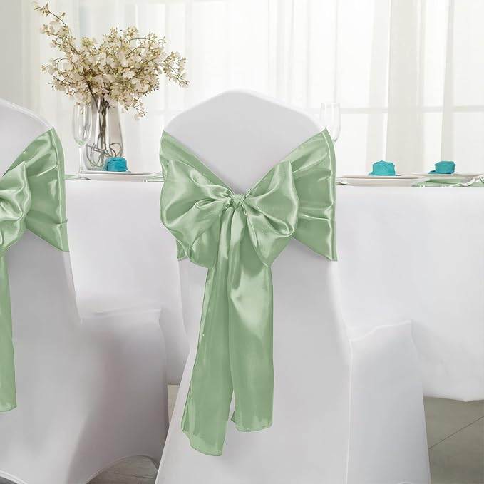 Horbaunal 24 Pack Sage Green Satin Table Runner 12 x 108 Inch | Smooth Table - Image 3